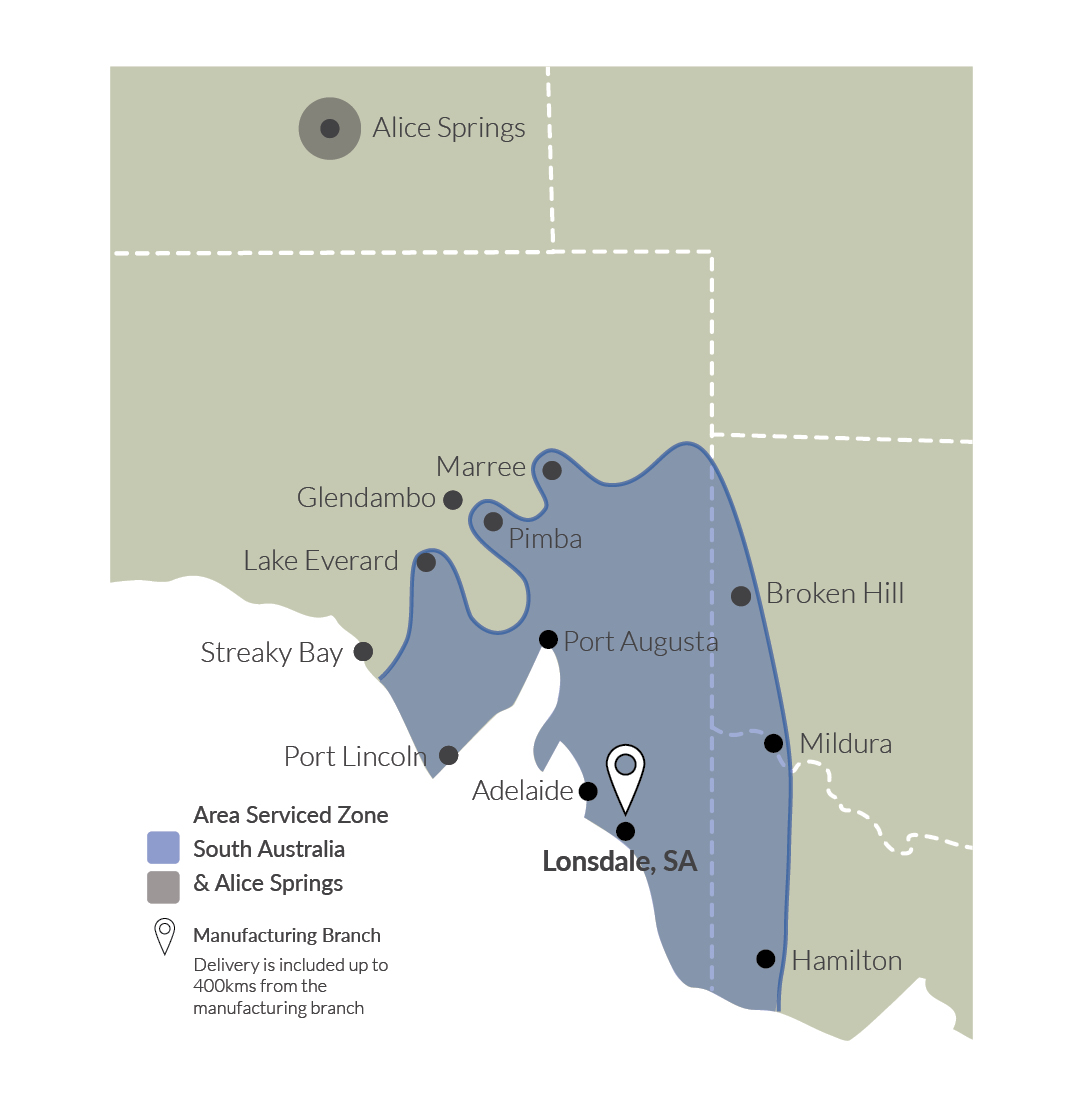 Region map for SA